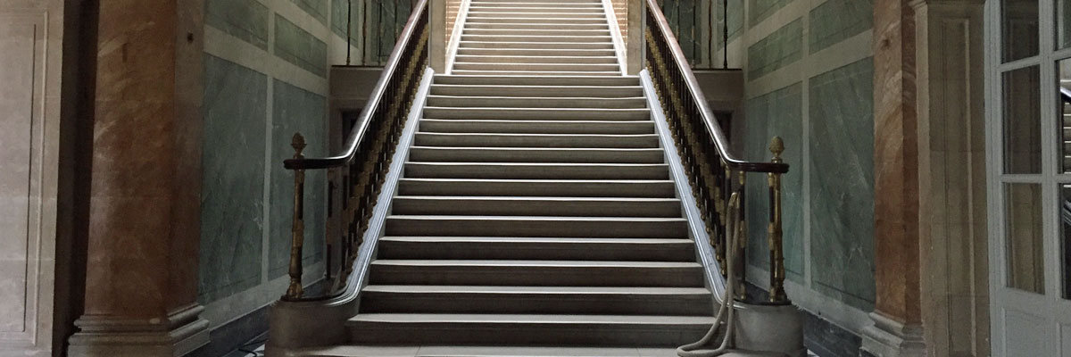 Granite Staircase Ascending Into Light